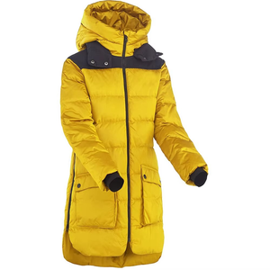 Veste longue matelassée pour femme de haute qualité, 100% polyester, résistante à l'eau, avec capuche, chaude - Product Image 3