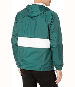 Custom <b>Lightweight</b> Polyester Hooded Windbreaker <b>Jacket</b> for Men <b>Summer</b> Sport Plus Size Zipper Customizable Waterproof Design - Product Image 4