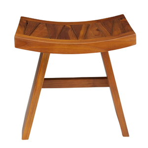 Modern Teak Shower Bench Wooden <b>Bath</b> Chair Waterproof Spa Stool with <b>Storage</b> Shelf for Indoor Bathroom Furniture - Product Image 5