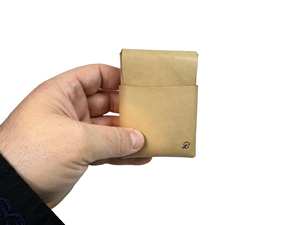 Luxury Crazy Horse Leather Stitchless <b>Wallet</b> Slim Seamless Card Case Minimalist Front Pocket <b>Wallet</b> for Men LSSW-0012 - Product Image 4