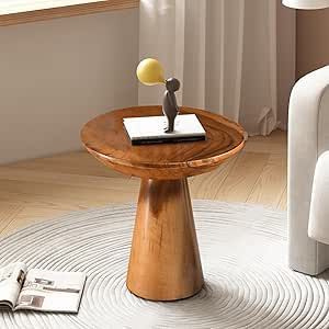 Mesa Auxiliar de Madera Única con Diseño Artístico, Superficie Lisa y Acabado Premium para Decoración del Hogar - Product Image 5