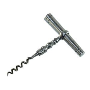 Sacacorchos Manual en Forma de T de Acero Inoxidable de Alta Resistencia, con Mango de Aleación de Zinc Cromado y Perlas, Diseño Vintage para Bar - Product Image 4