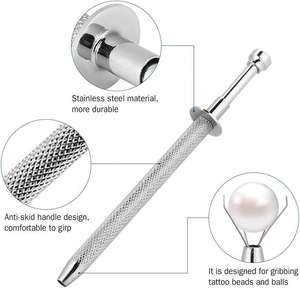 Nueva Herramienta Larga de Metal con 4 Puntas para Recoger Gemas y Diamantes, para Perforaciones de Dedos y Cuerpo - Product Image 5