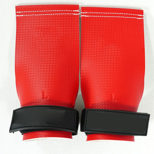 Soporte de Muñeca Rojo con Agarre para Barra Alta y Cierre Ajustable de Gancho y Bucle para Levantamiento de Pesas, Entrenamiento de Fuerza, Unisex, Agarre de Barra Alta de EVA - Product Image 4