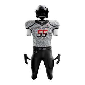 Ensemble de maillots de football américain, motif camouflage sublimé, 100% polyester, coupe ajustée, manches courtes, uniforme pour homme - Product Image 5