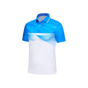 Ensembles de polos unisexes personnalisés pour vêtements de sport, impression par sublimation, sans couture, séchage rapide, respirant, extensible dans quatre directions - Product Image 1