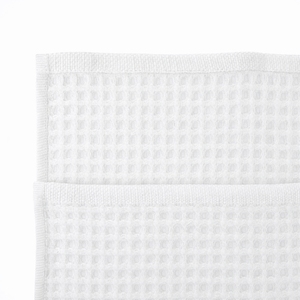 White Premium Waffle Weave 100% Cotton Bath Towel Soft Quick Dry - Product Image 1
