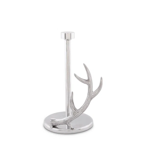 Vintage European Style Vertical Paper Towel <b>Rack</b> - Elegant Zinc Alloy Kitchen <b>Roll</b> Dispenser with Decorative Finial - Product Image 5