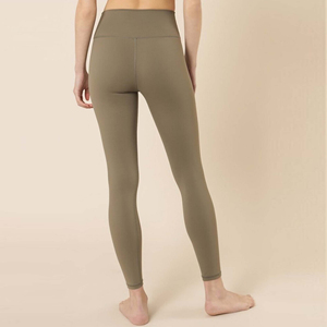 High Waist Full Length <b>Seamless</b> <b>Leggings</b> Solid Knitted Stretch Breathable Spandex Nylon Women's <b>Leggings</b> All Seasons Basic Style - Product Image 5