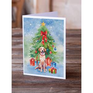 Chesapeake Bay Retriever lunatique carte de voeux de Noël Pack 8 vierge A7 taille 5x7 cartes de note avec enveloppes - Product Image 2