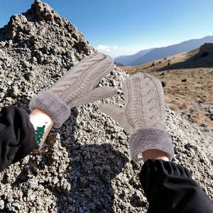 Mitaines de sport d'hiver pour enfants de 2 à 6 ans, mignonnes, à rayures, en acrylique/coton, pour le ski, l'extérieur, la chaleur, décontractées, pour tous les jours - Product Image 5