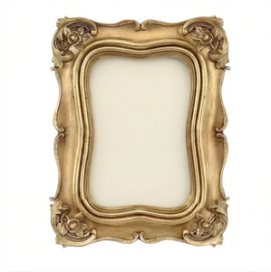 Premium Metal Glass Photo <b>Frame</b> with Luxury Detailing Stylish Home Interior for Displaying Family Pictures - Product Image 6