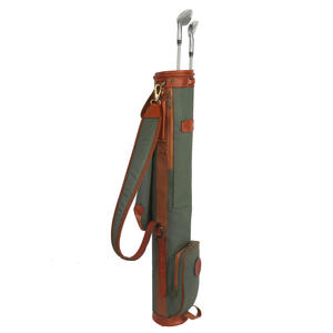 Bolsa de Golf Portátil Resistente Sunday - Lona Vintage y Cuero con Bolsillos con Cremallera, Ligera, Completamente Impermeable para 18 Hoyos - Product Image 3