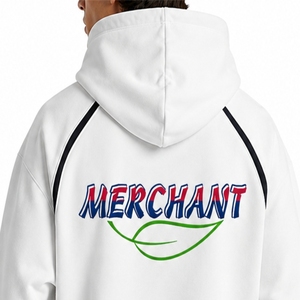 Sweat à capuche zippé pour homme 100% coton brodé, service OEM personnalisé, coupe oversize, molleton, streetwear, pour l'extérieur - Product Image 5