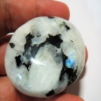 Ornement DIY en Agate Naturelle Sculptée à la Main de 30 mm, Pierre Semi-Précieuse pour Gravure de Micro-Paysage Marin