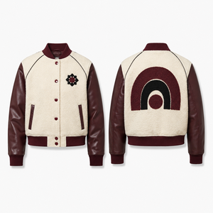 Blouson Bomber de Baseball Personnalisé avec Nom et Numéro du Joueur, Grande Taille pour Hommes, Uniforme d'Équipe Athlétique à Boutons Pression, Fournisseur en Gros - Product Image 4