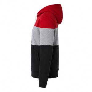 Sweat à capuche zippé color block personnalisé pour femme, en molleton décontracté, vente en gros - Product Image 2