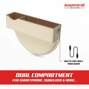 ROADPOWER (RP-Side-14) Leather Car Seat Organizer 2 Pack, Side Storage Box For Phone & Essentials Clutter Free Universal Fit - Product Image 2