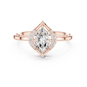 Classy Trinkets jewels Anillo solitario de oro de 14 quilates con diamante certificado - Product Image 6