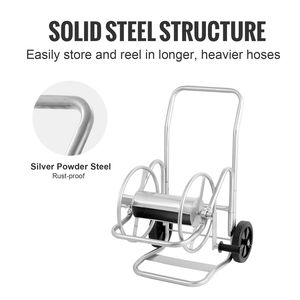 Carrello Avvolgitubo con Ruote per Attrezzi, Carrello Porta Tubo da Giardino per Tubi da 200ft 5/8, Resistente, Disponibile anche nelle Lunghezze 25ft e 50ft - Product Image 3