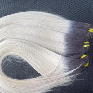 Vente en gros prix d'usine cheveux humains vietnamiens droits blond cendré ombre cuticule aligné cheveux de haute qualité - Product Image 4