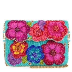 Monedero Grande Hecho a Mano con Cuentas de Vidrio Plateadas, Diseño de Piña, Bolsa con Cierre, Cartera Linda y Colorida para Regalos - Product Image 5