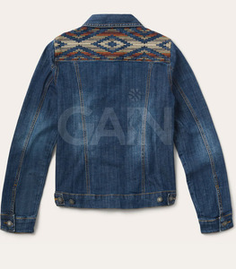 Veste en jean slim fit pour homme, fabrication professionnelle, vêtement décontracté, mode, épaisse, pour l'extérieur, veste d'hiver pour homme avec personnalisation - Product Image 2