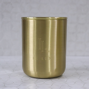 Contenedor de Latón Dorado de Lujo Personalizado para Velas, 16 oz, Hecho a Mano, Ecológico, Frasco Vacío para Decoración del Hogar, Recipientes para Hacer Velas - Product Image 5