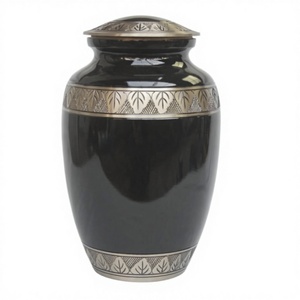 Urne funéraire de luxe en aluminium dégradé violet, faite à la main, capacité 3-4L, impression personnalisée, moderne, pour adulte - Product Image 4