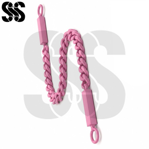 Chaîne de bridage pour chevaux en acier inoxydable 304, robuste, confortable, facile à ajuster, durable, antirouille, contrôle de pression fluide, à dégagement rapide - Product Image 2