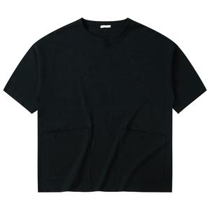 Camiseta de 275 GSM 100% Algodón con Dobladillo Acanalado y Manga Corta, Impresión de Logotipo Personalizado Bajo Demanda, con Bolsillo, para Hombre y Mujer, Estilo Urbano - Product Image 3