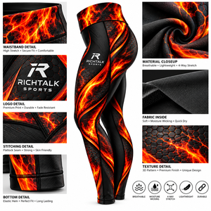 Latest Design Durable Best Material Women Sublimation <b>Leggings</b> Wholesale <b>Low</b> MOQ High <b>Waist</b> Full Length Elastic <b>Waist</b> - Product Image 6