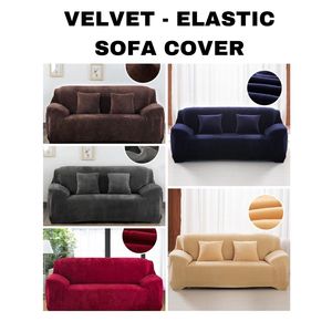 Funda de Sofá de Terciopelo de Tamaño Personalizado, Cubierta de Muebles de Poliéster para el Hogar, Hotel, Sala de Estar, Funda Elástica para Sofá - Product Image 2