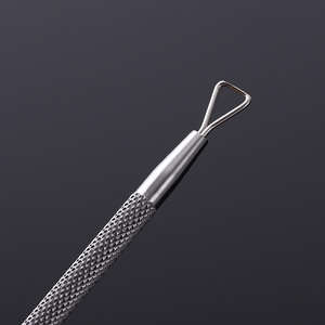 ANAAIF ENTERPRISES Empujador de Cutículas de Doble Punta de Acero Inoxidable con Logotipo Personalizable para Manicura y Eliminación de Piel Muerta - Product Image 4