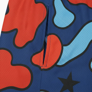 กางเกงขาสั้นผู้ชายผ้าถักระบายอากาศ แห้งเร็ว 5 นิ้ว โลโก้ด้านหน้า สไตล์ไฮสตรีท เอวยางยืด พิมพ์ลายซับลิเมชั่น สำหรับออกกำลังกาย - Product Image 6