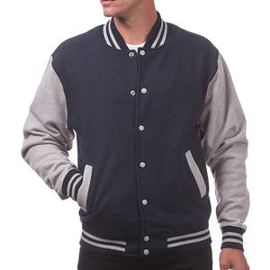 Chaqueta de béisbol universitaria de lana personalizada para hombre, estilo urbano, reversible, con patchwork, para invierno, bordada, tipo chaqueta de nieve - Product Image 5