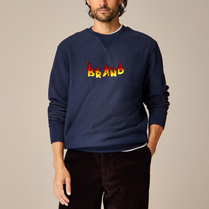 บริการ OEM เสื้อสเวตเชิ้ตผ้าฝ้ายฟลีซคอกลมแบบยูนิเซ็กซ์ รับผลิตตามสั่ง พร้อมสกรีนโลโก้ รับผลิตแบบ Contract Manufacturing ขายส่ง ผู้ผลิตส่งออก - Product Image 2