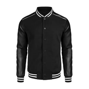 Veste de sport en cachemire mélangé de qualité supérieure, matériaux luxueux, manches en cuir, personnalisation du monogramme, veste de sport haut de gamme - Product Image 2