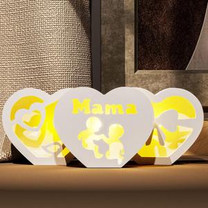 Luminous Love Storage Mother Day Ambience Light <b>Resin</b> <b>Silicone</b> <b>Mold</b> - Product Image 2