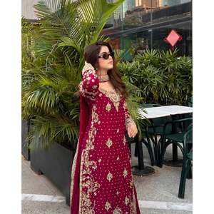 Conjunto de Traje de Fiesta Hecho a Mano con Corte en A y Bordado de Lentejuelas, Talla XL, Cintura Natural para un Look Elegante - Product Image 1