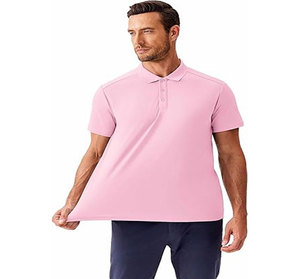 Camisetas de Golf para Hombre de Secado Rápido, Manga Corta, Cuello Camisero, Corte Ajustado, Estampado Casual, Elegante, 100% Algodón, Antiarrugas, Polos - Product Image 6