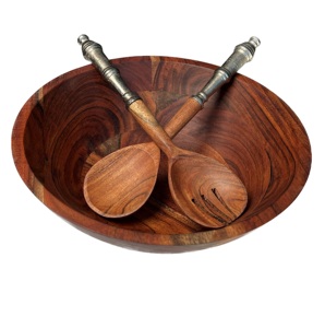 Ustensiles à salade écologiques uniques, compatibles lave-vaisselle, pour la maison et la cuisine, fabriqués en Inde - Product Image 3