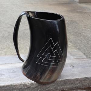 Jarra de cuerno natural Vikinga para beber vino o cerveza, tazas únicas perfectas para fiestas, bodas y otras celebraciones. 2026 - Product Image 1
