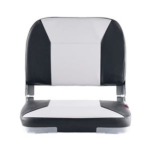 Sedile per Barca in Lega di Alluminio con Schienale Basso, Cuscino in Spugna Ispessita, Pelle PVC Impermeabile, Pieghevole, Accessori per Sedile da Pesca - Product Image 1