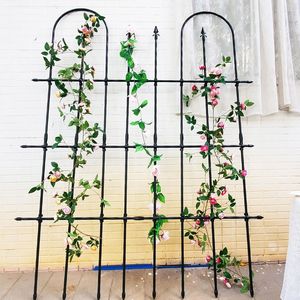 Arco per Rose da Giardino 58x73 Pollici in Ferro Battuto, Supporto per Piante Rampicanti per Recinzioni e Cancelli - Product Image 1