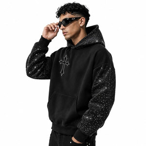 Sweat-shirts pour hommes, coupe ajustée, 100% coton, sweat-shirts personnalisés, sweat-shirts extensibles pour hommes avec cordon de serrage, sweat-shirts de haute qualité - Product Image 5