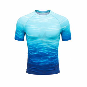 เสื้อรัดรูปแขนยาวสำหรับผู้ชาย ป้องกันรังสียูวี เหมาะสำหรับออกกำลังกาย วิ่ง ฟิตเนส และเล่นกีฬา - Product Image 1