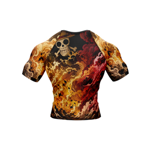 Maillot de compression à manches courtes pour homme One Piece Luffy, imprimé par sublimation, séchage rapide, pour l'entraînement - Product Image 4