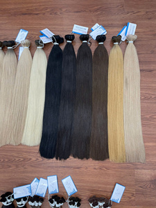 Extensions de cheveux raides à trame de couleur, 100% cheveux vietnamiens bruts à double tirage, cheveux colorés, avec prix de gros - Product Image 6