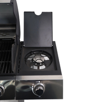 Barbecue portable d'extérieur avec grille, accessoire pour brasero et bol en acier pour camping, pique-nique et barbecue